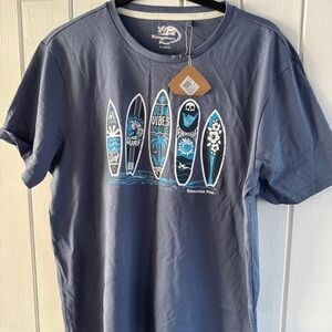 Boohoo Women's Navy Surfboard Graphic Long Sleeve Tee